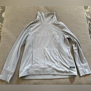 Calvin Klein Performance Large Turtleneck Fleece Sweatshirt